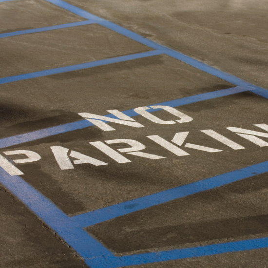 Line Striping & Stenciling - No Parking