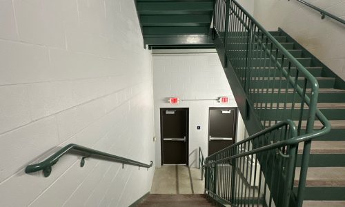 Dayton Dragons Stairwell Before Commercial Painting