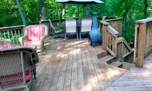 After staining