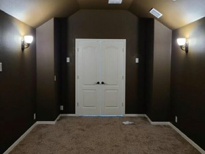 Finished media room