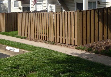 Condominium Fence Staining