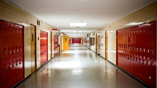 School hallway image