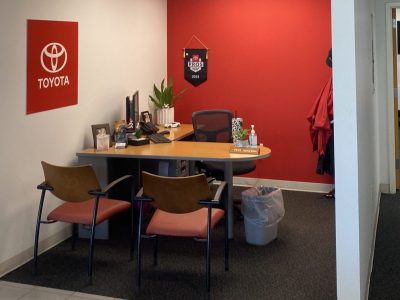 New office bays at the Toyota dealership in Columbus, GA
