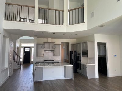 white painted home interior