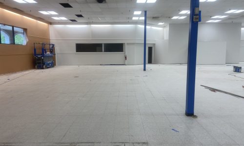 Angled Sections of Store Interior
