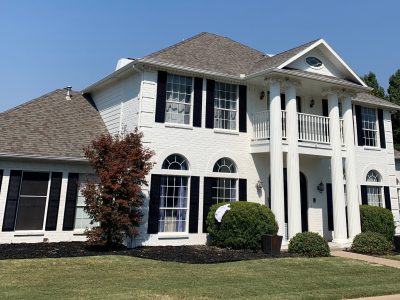 White Brick Painting Project in Frisco