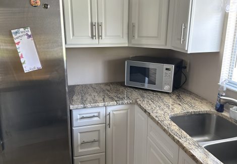 Newly Painted Kitchen Cabinets