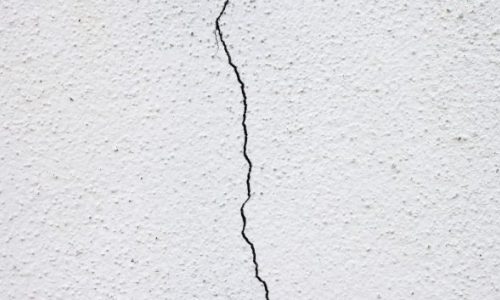 Crack in stucco