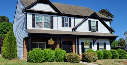 White Exterior Home Painting Project