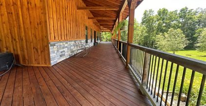 Deck Power Wash & Stain
