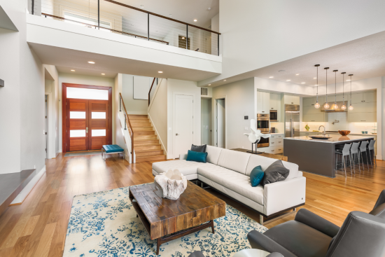 painted living room