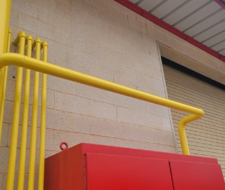 Freshly Painted Costco Electrical Unit (AFTER)