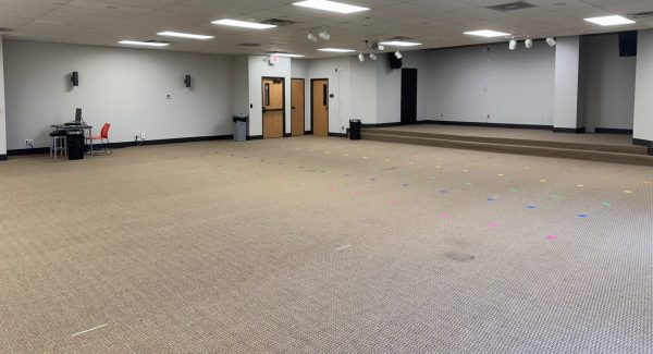 church interior after painting