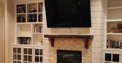 Living Room Cabinet Painting Project
