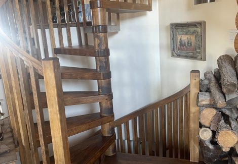 Interior Stair Tread Staining & Refinish in Larkspur