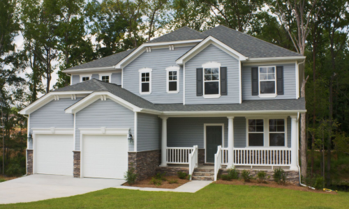 Exterior painting with contrasting trim