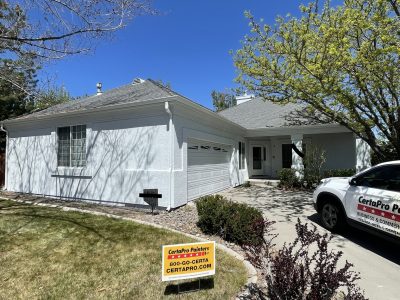 exterior residential paint project in Carson City, NV