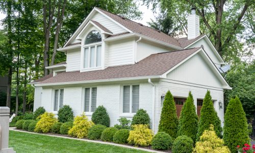 White Painted Brick Home